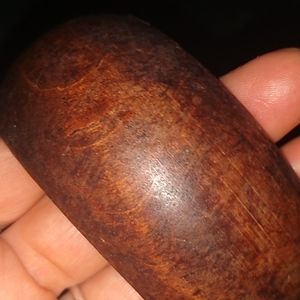 Vintage wooden bangle bracelet